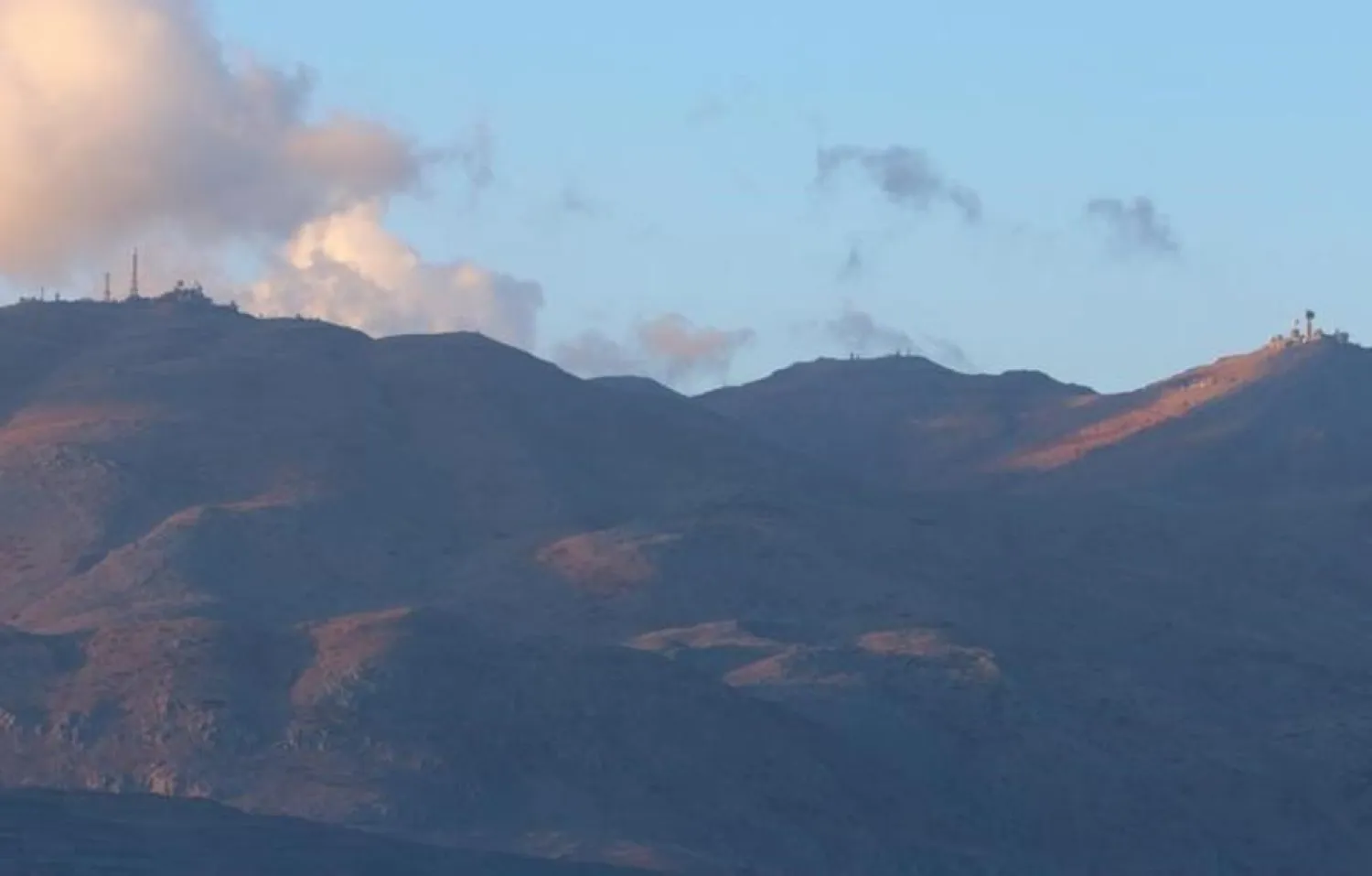 A view of Mount Hermon as seen from Jubata al-Khashab in Quneitra province, Syria. (Reuters)