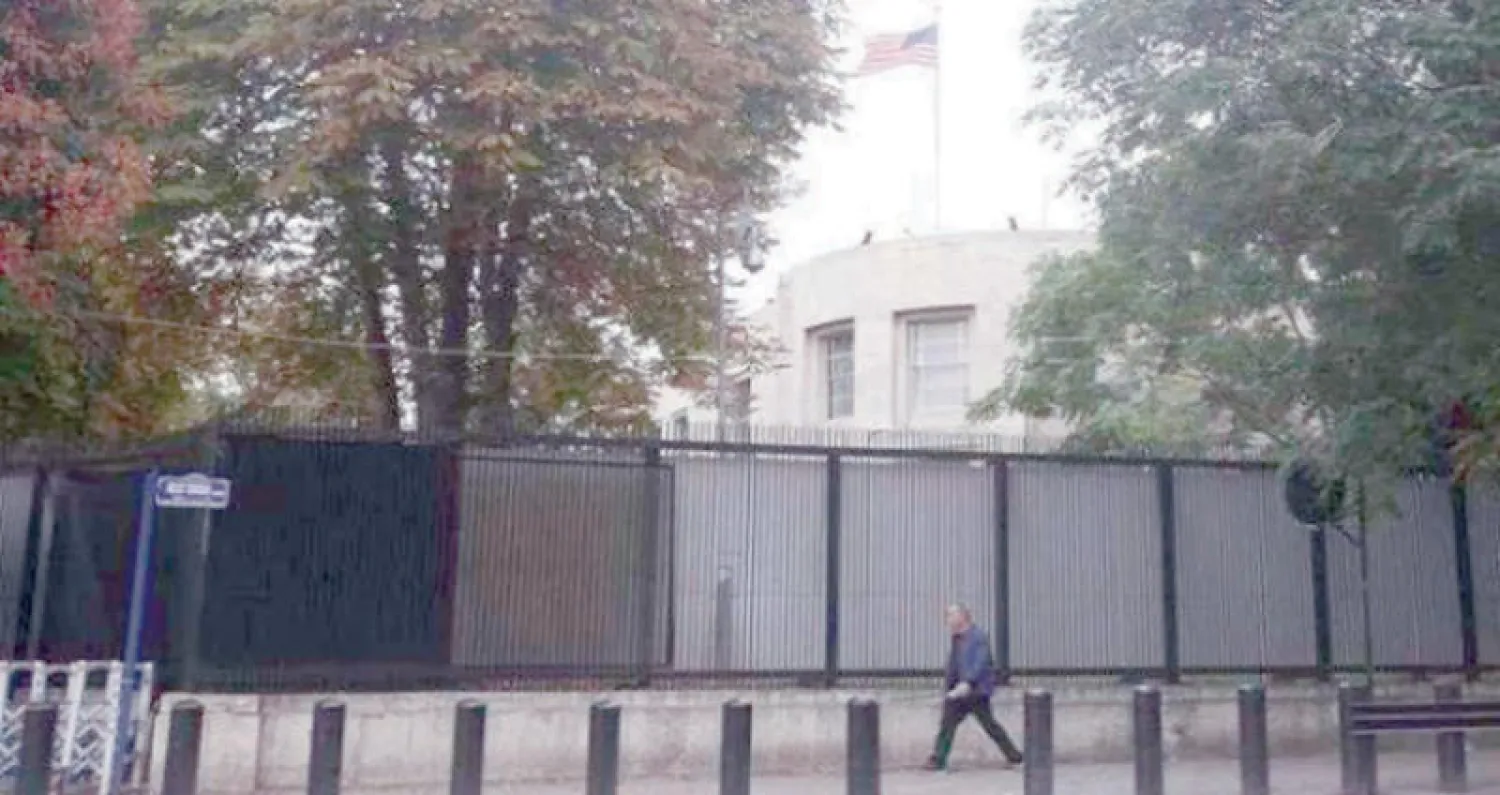 جانب من مبنى السفارة الأميركية في أنقرة (أ.ف.ب)