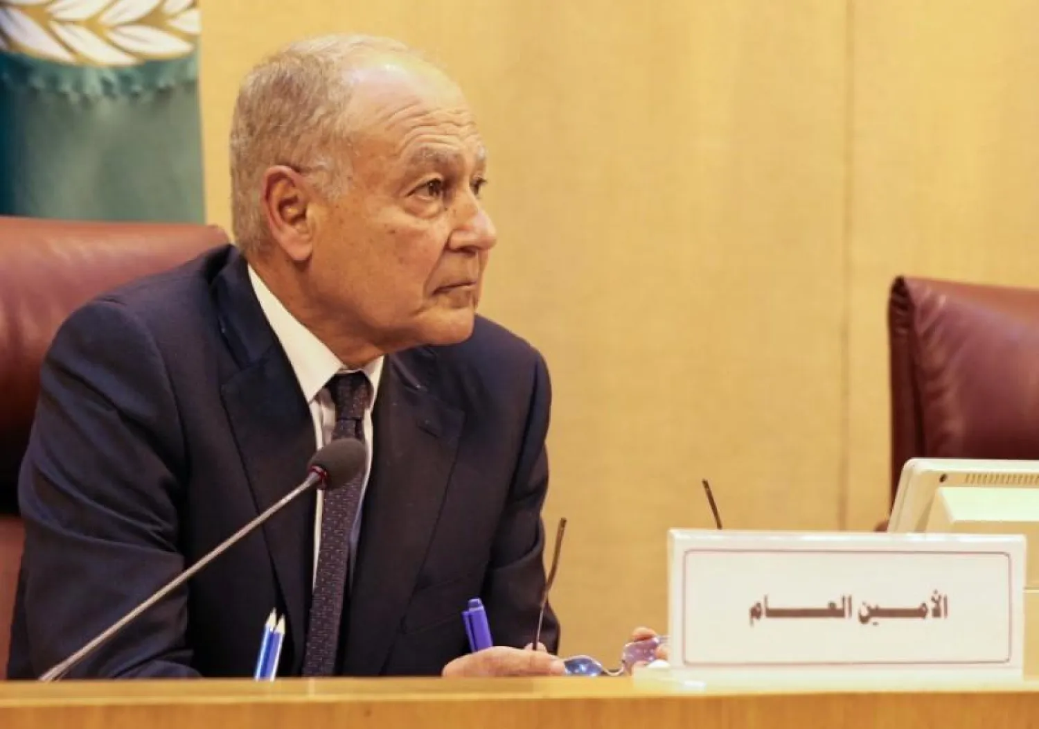 Secretary General of the Arab League Ahmed Aboul Gheit attends the Arab Foreign Ministers extraordinary meeting to discuss the Syrian crisis in Cairo, Egypt December 19, 2016. REUTERS/Mohamed Abd El Ghany
