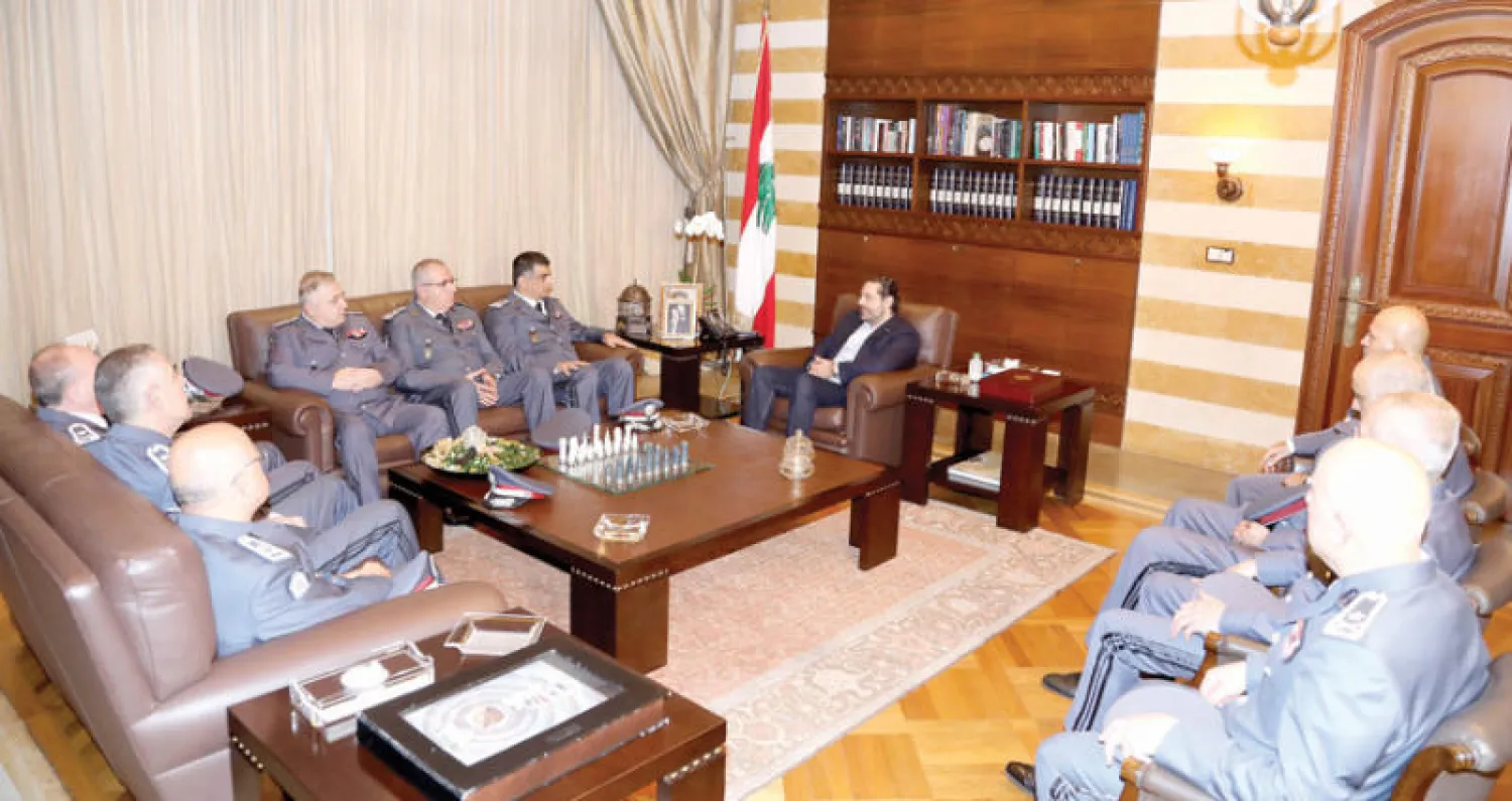 الحريري يستقبل وفدا من قادة قوى الأمن الداخلي أمس (دالاتي ونهرا)