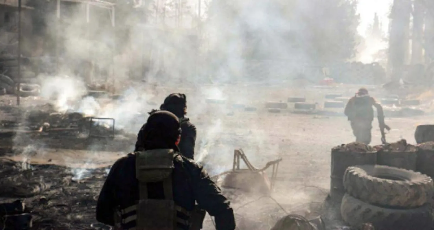 فصائل المعارضة في معركة حرستا قرب دمشق (وكالة قاسيون)