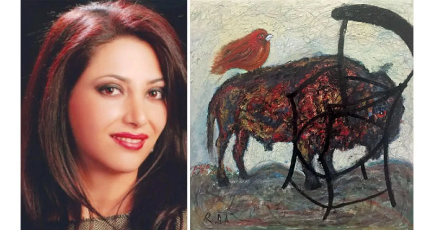 لوحة «العصفور والثور والكرسي»  -  روان العدوان