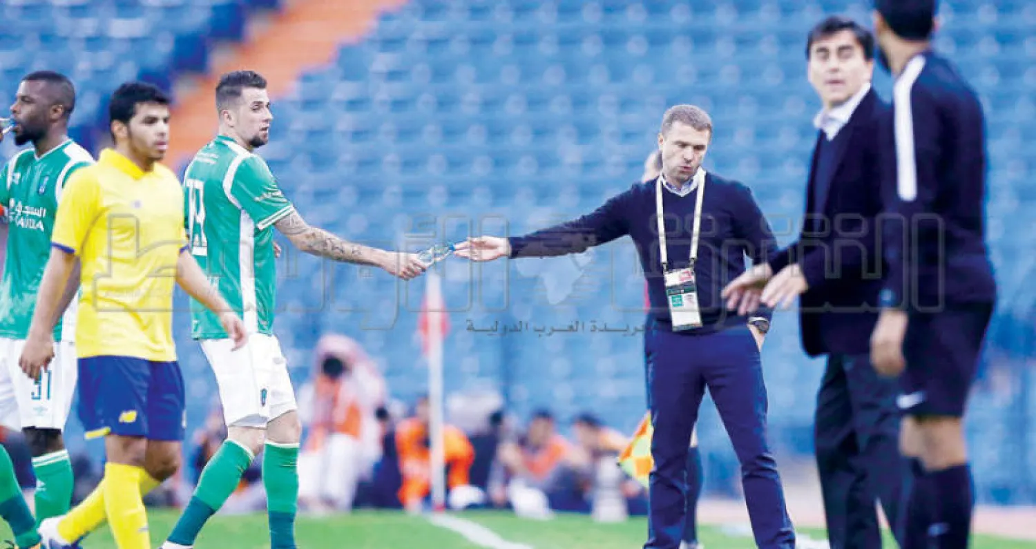 ريبروف في مباراة الأهلي الأخيرة أمام النصر (تصوير: بدر الحمد)