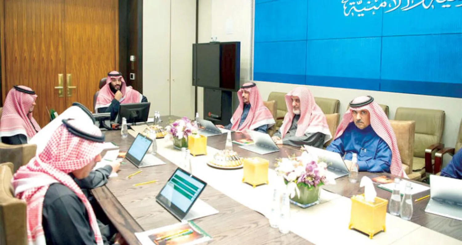 ولي العهد السعودي خلال ترؤسه اجتماع مجلس الشؤون السياسية والأمنية  (واس)