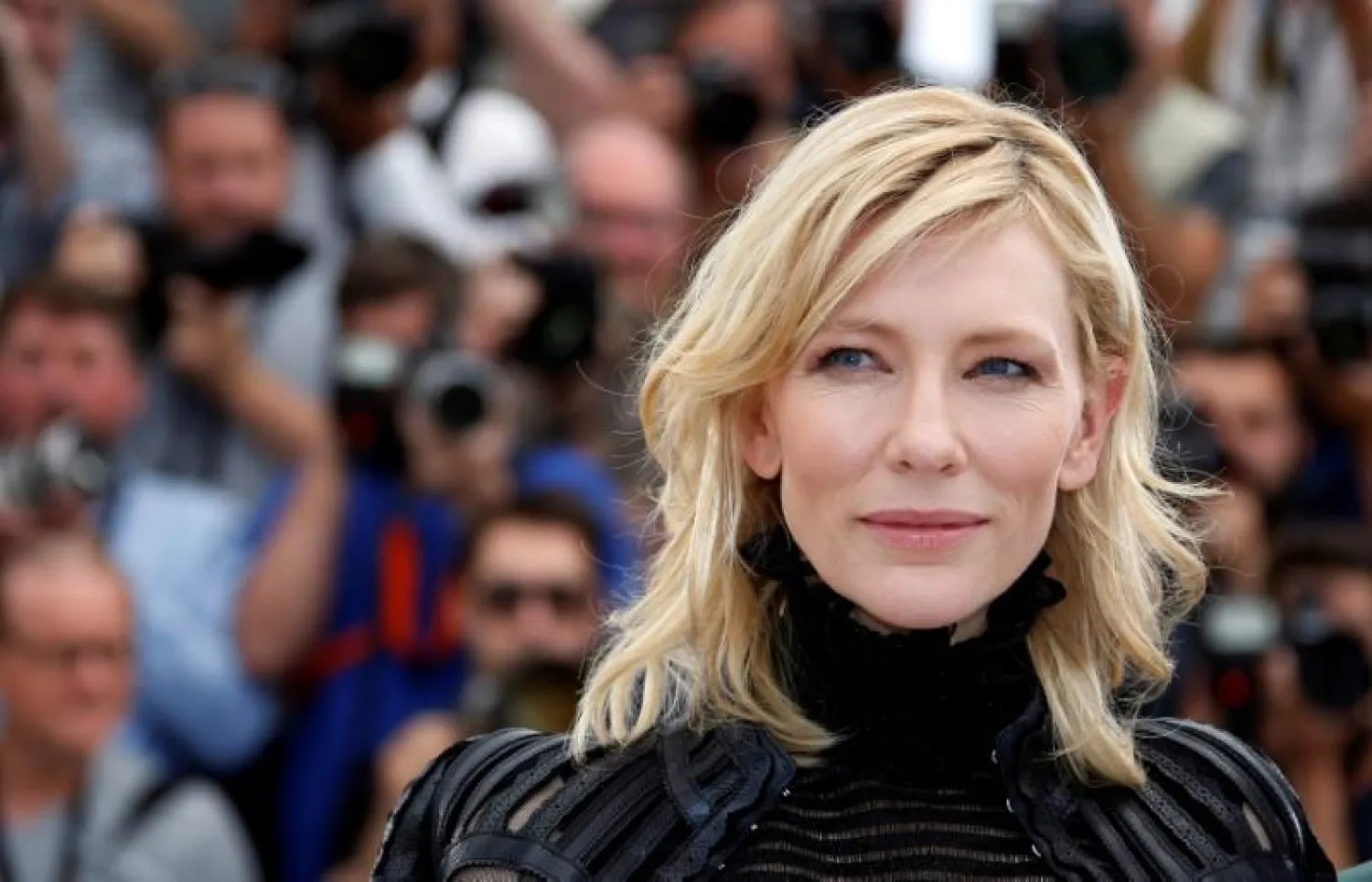 Cast member Cate Blanchett poses during a photocall for the film "Carol" in competition at the 68th Cannes Film Festival in Cannes, southern France, May 17, 2015. REUTERS/Eric Gaillard/File Photo