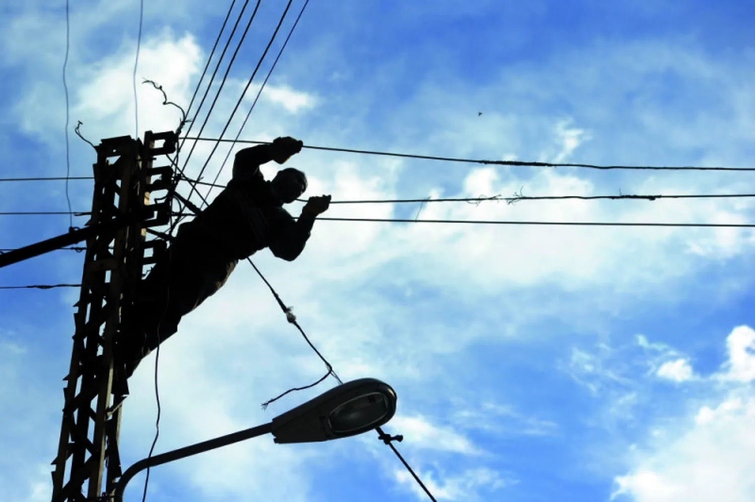 A month-long strike by energy sector workers in Lebanon has plunged several regions in darkness. (AFP)