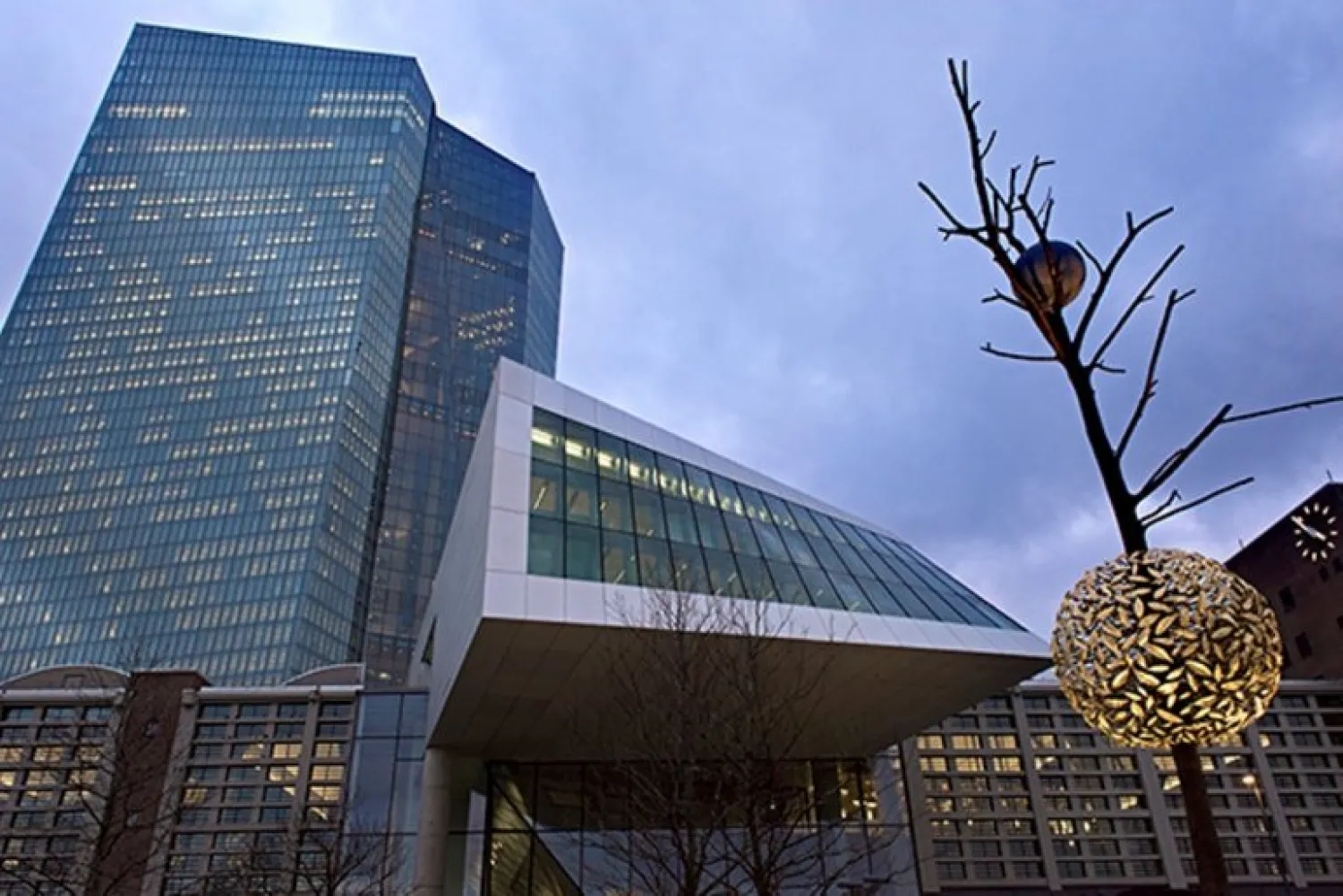 The European Central Bank (ECB) is the central bank of the 19 European Union countries which have adopted the euro. PHOTO: ECB