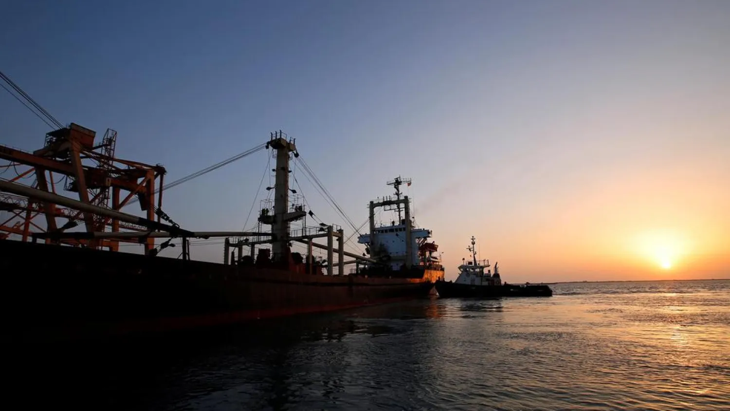 Hodeidah city port on Yemen's Red Sea coast. (Reuters)