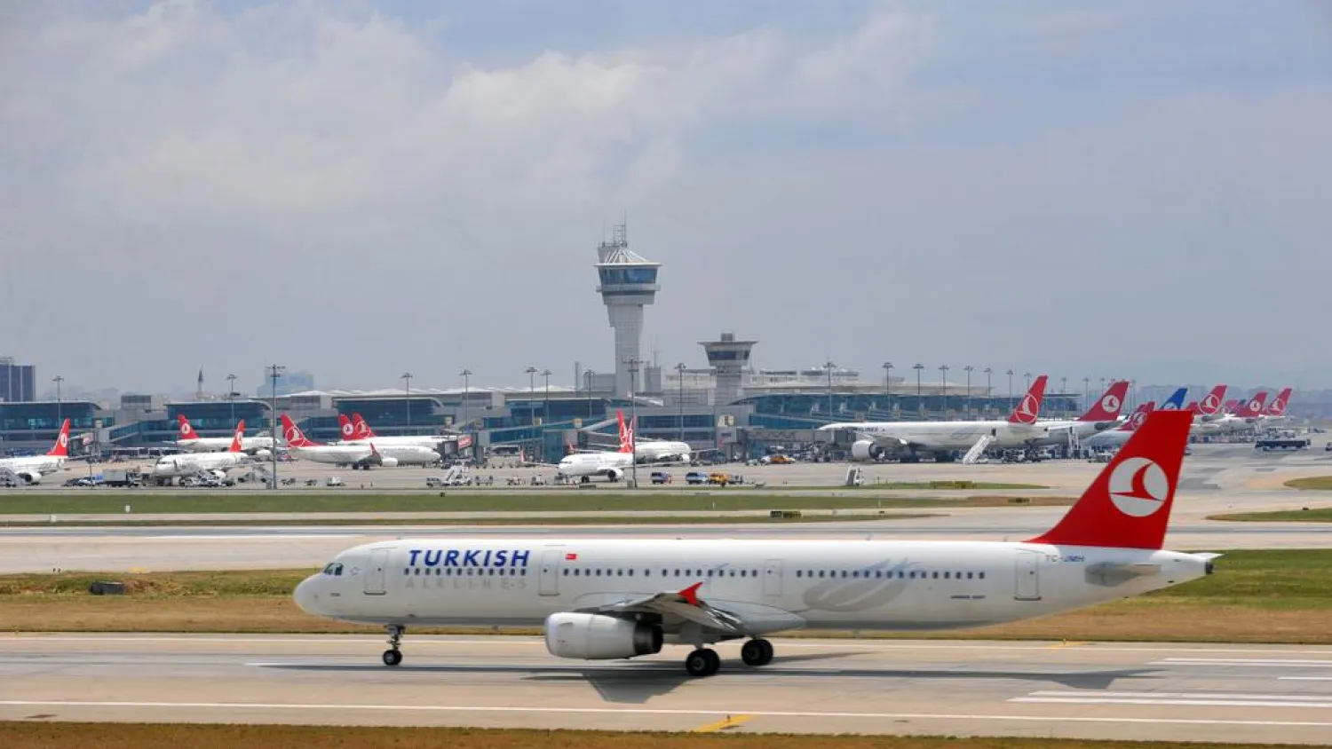 A Turkish Airlines plane takes off at the Ataturk Airport in Istanbul. Ozan Kose / AFP 