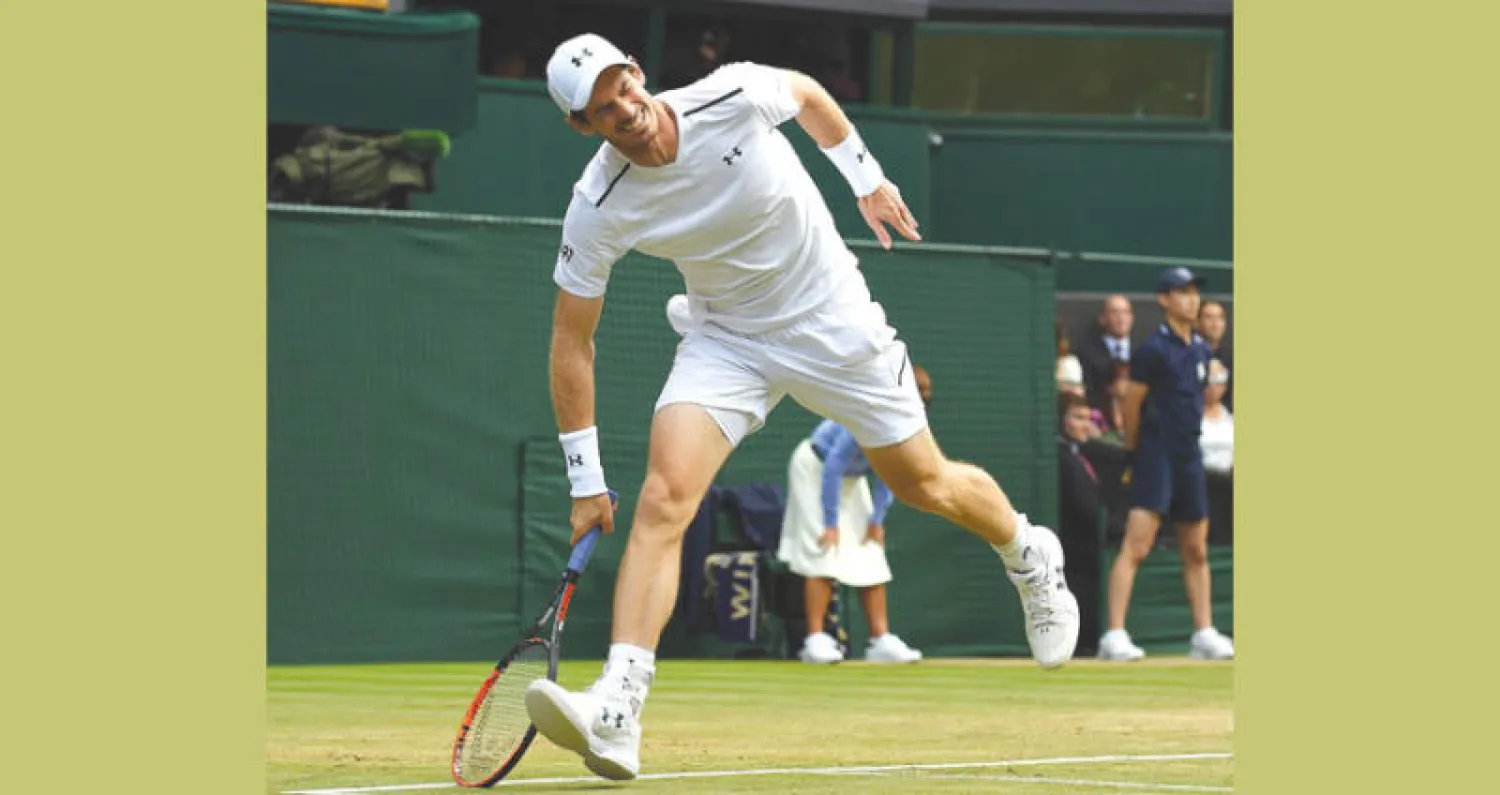 عانى موراي في الآونة الأخيرة من تحريك فخذه اليمنى («الشرق الأوسط»)