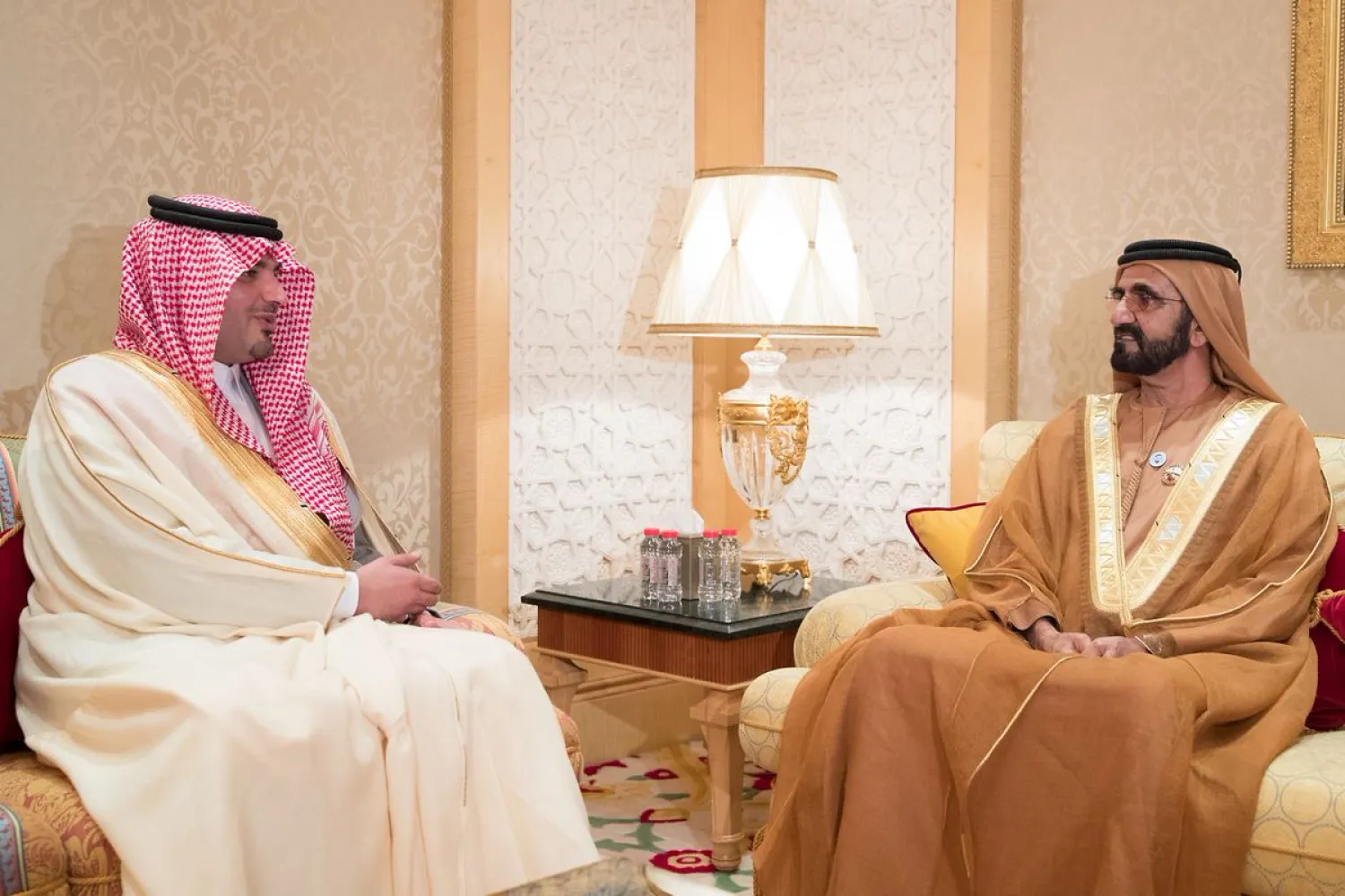 UAE Vice President Sheikh Mohammad bin Rashid met with Saudi Arabia’s Minister of Interior Prince Abdul Aziz bin Saud bin Naif via SPA
