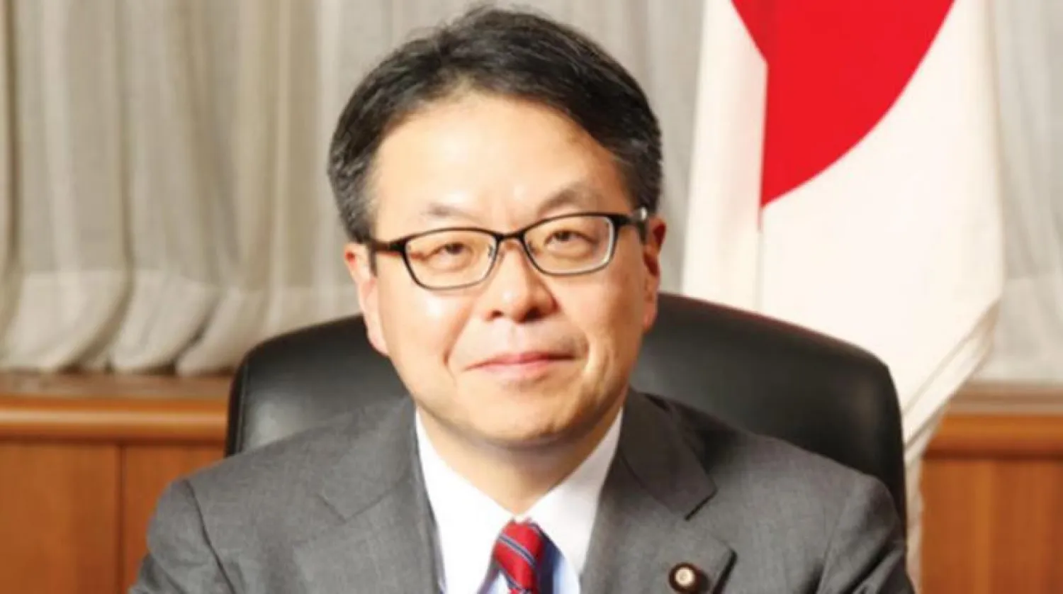 Japanese Minister of Economy, Trade and Industry Hiroshige Seko. Asharq Al-Awsat Arabic.
