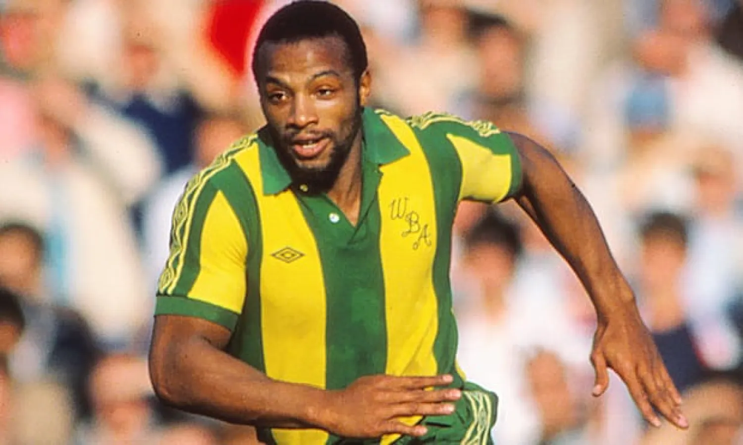  Cyrille Regis in action for West Brom in 1980. Photograph: Colorsport/Rex/Shutterstock
