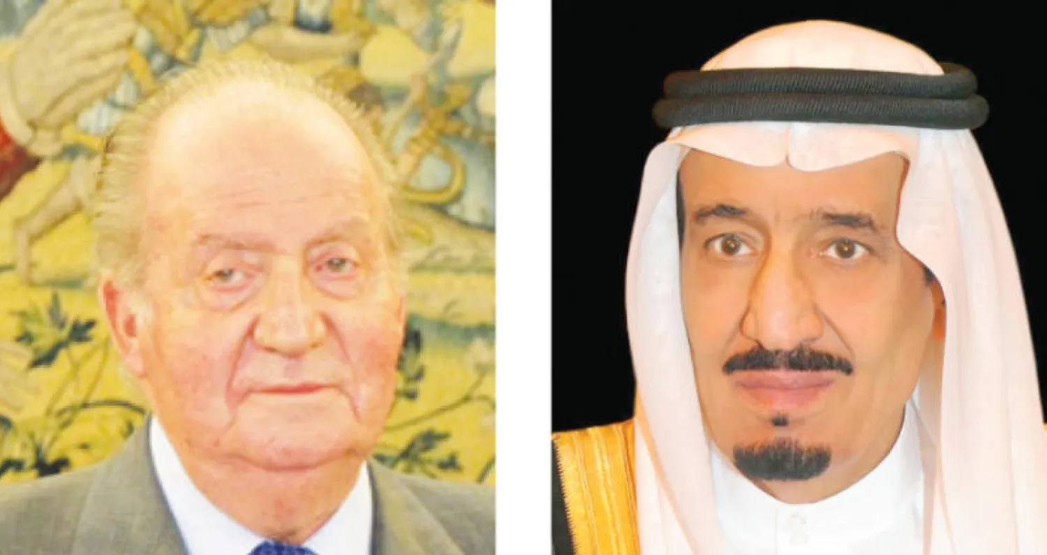 الملك سلمان يطمئن هاتفياً على صحة ملك إسبانيا السابق