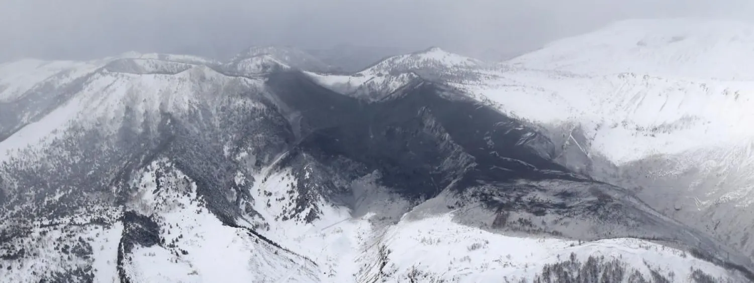 One person was killed in an avalanche triggered by a volcano eruption in Japan. (Reuters)