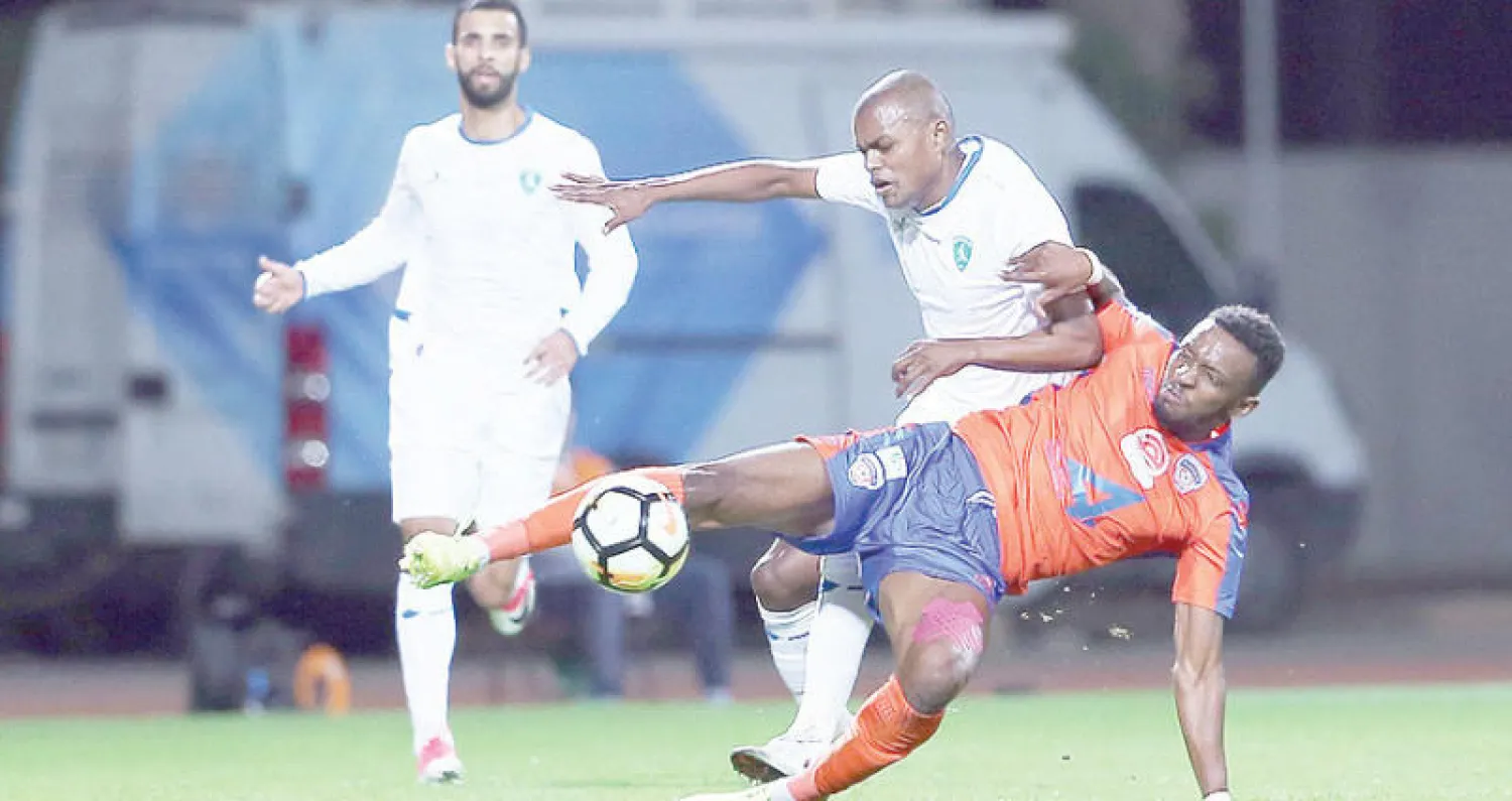 من مباراة سابقة بين الفتح والفيحاء («الشرق الأوسط»)