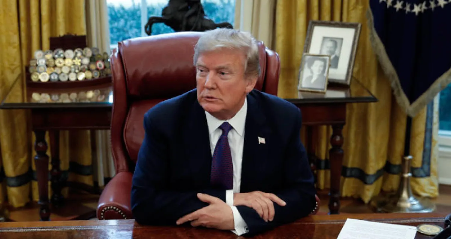 الرئيس دونالد ترمب قال إنه مستعد للتحدث مع المحقق الخاص روبرت مولر في غضون أسبوعين إلى 3 أسابيع (أ.ف.ب)