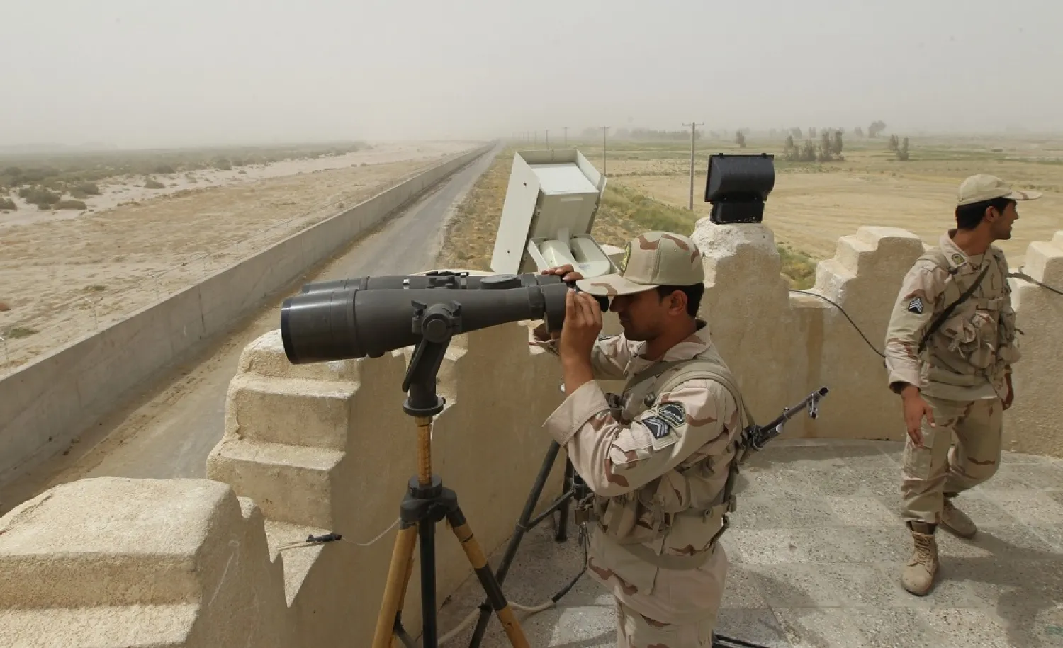 Iranian border guards. (Getty Images)