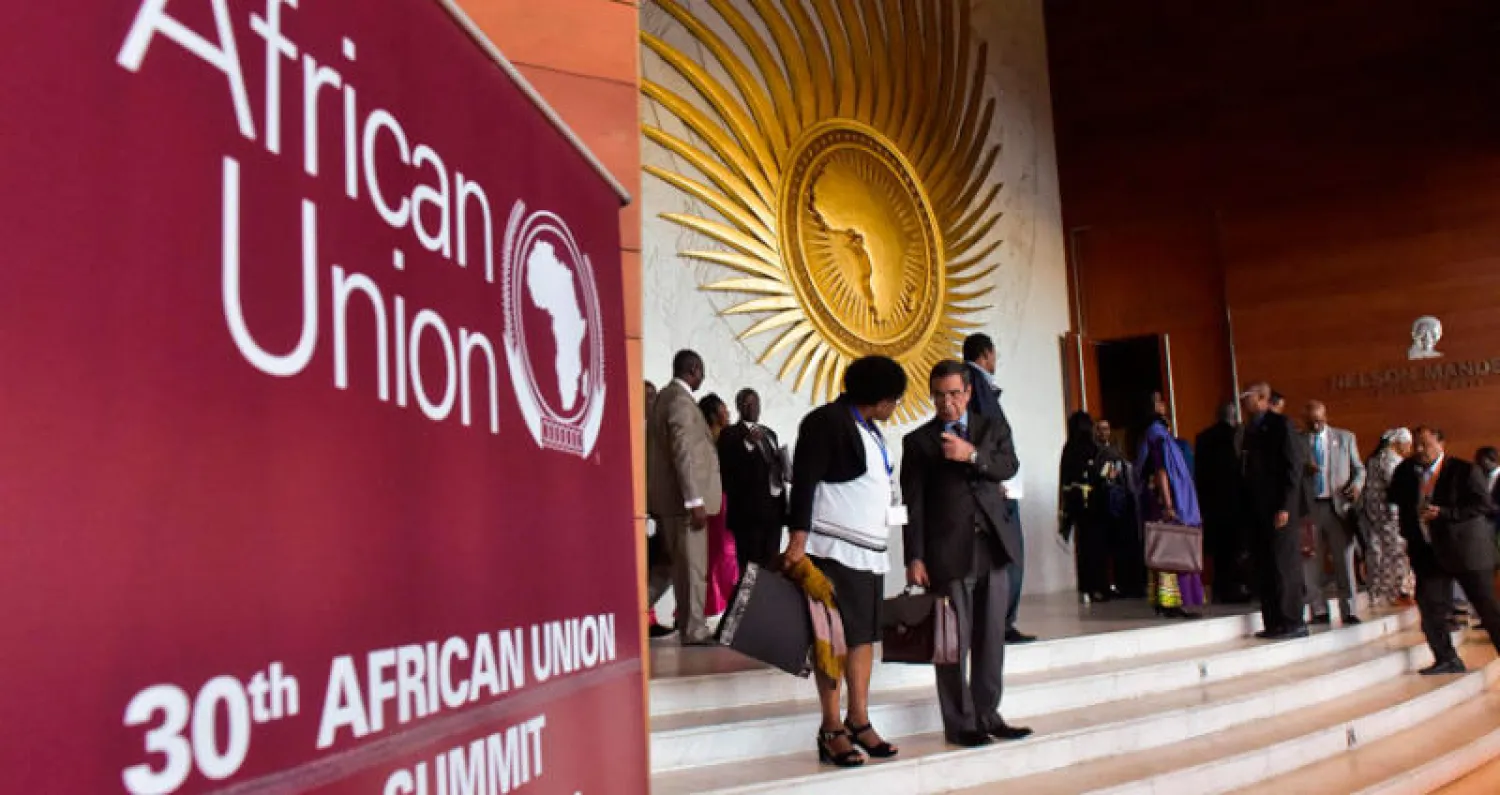 وفود مشاركة في قمة الاتحاد الأفريقي (أ.ف.ب)