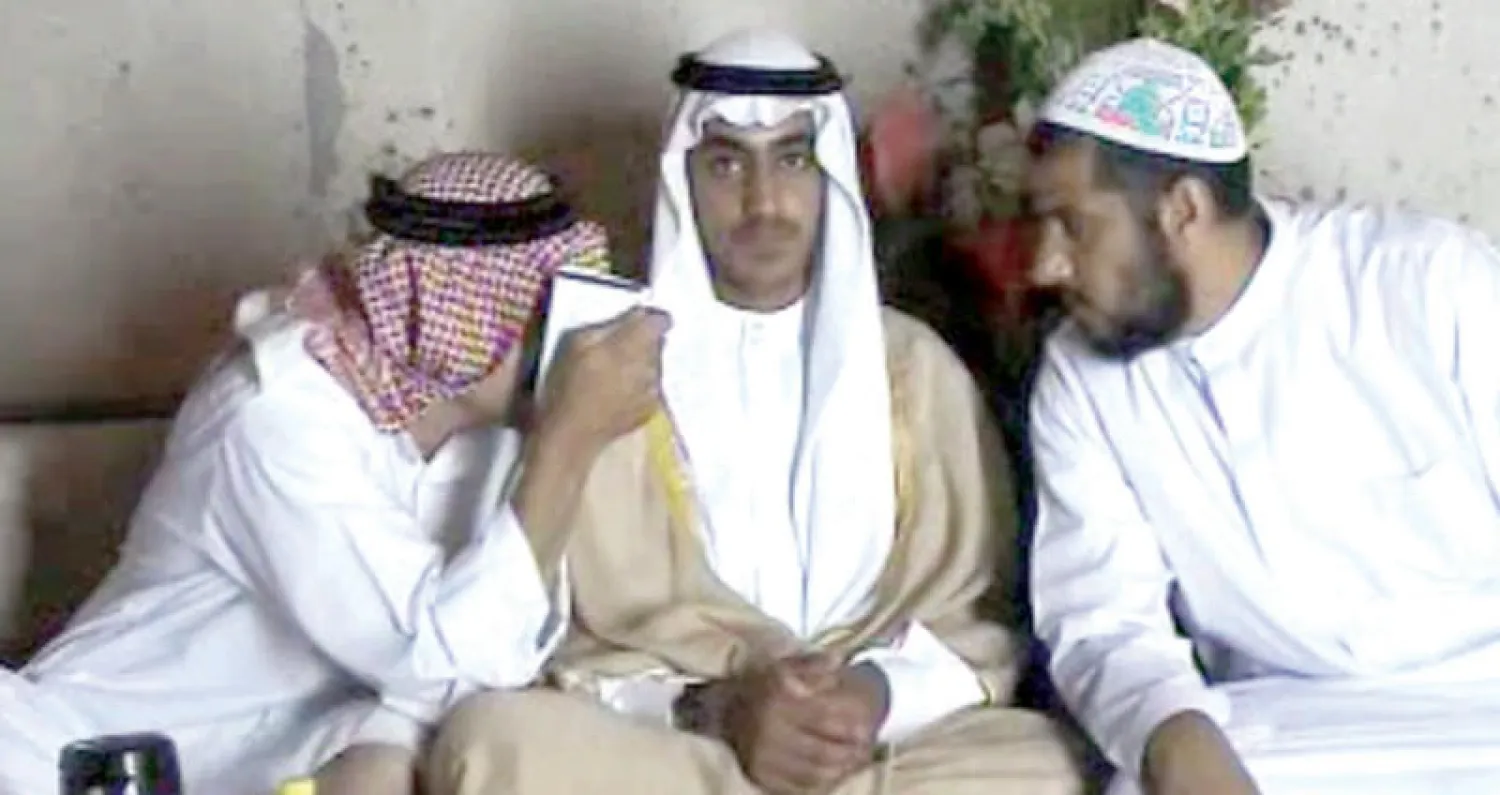 حمزة بن لادن في حفل زواجه بإيران («الشرق الأوسط»)