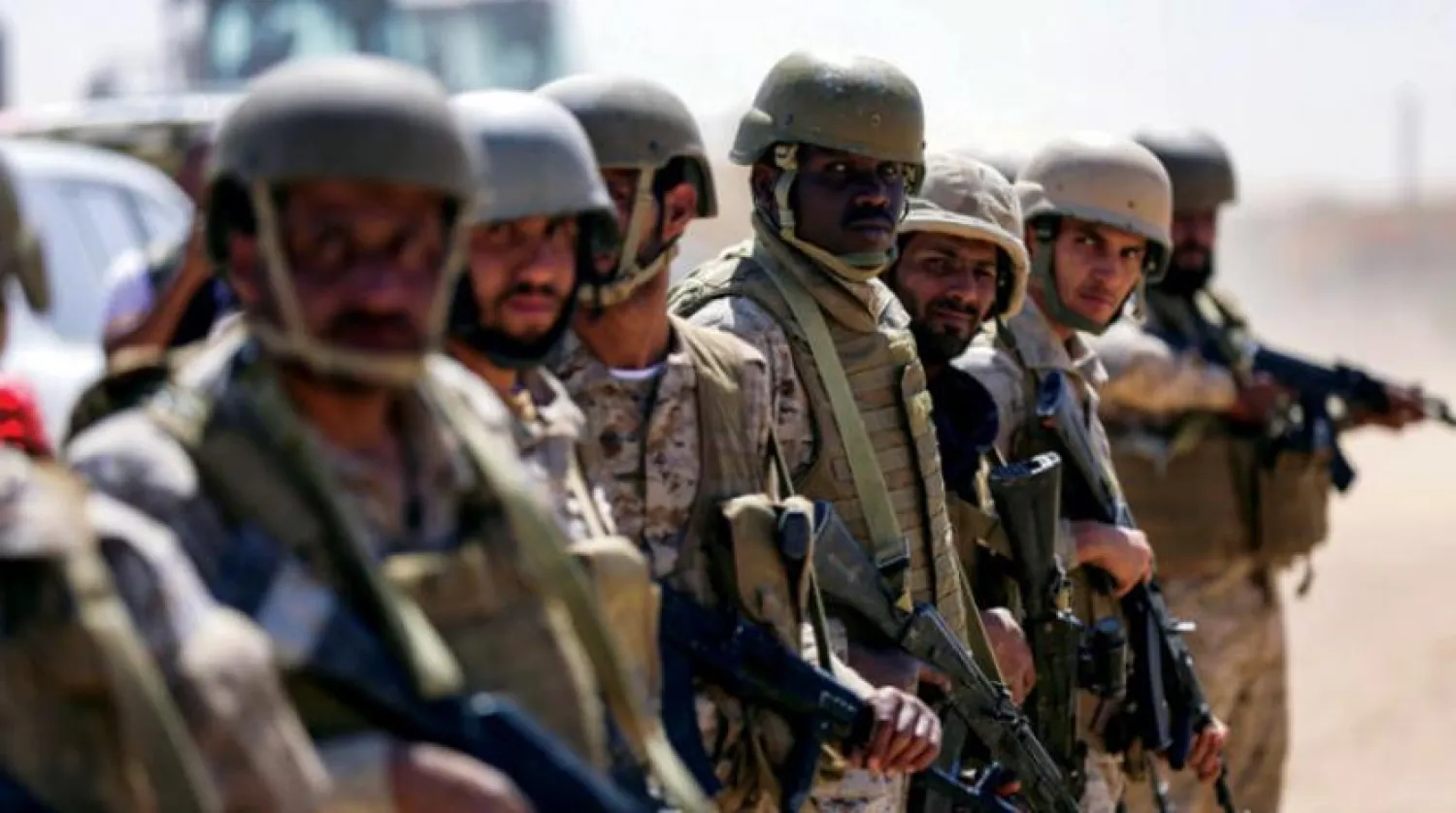 Arab Coalition soldiers in Marib (AFP)
