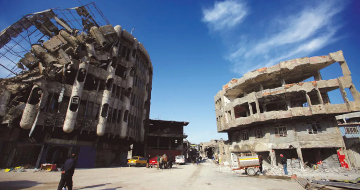 جانب من الدمار الذي خلفته المعارك مع «داعش» في الموصل (رويترز)