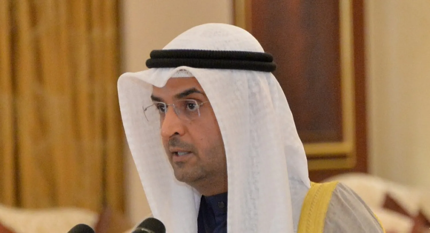 Kuwait’s Finance Minister Nayef al-Hajraf. KUNA