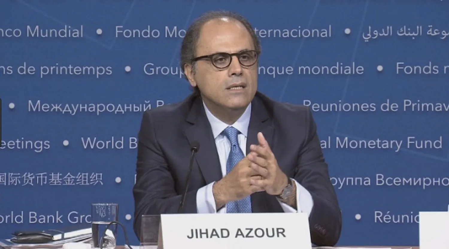 Jihad Azour, director of the IMF’s Middle East and Central Asia department (AFP)
 