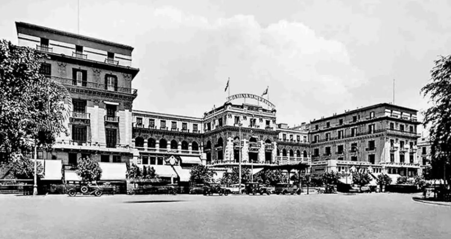 صورة للفندق في ثلاثينات القرن الماضي («الشرق الأوسط»)