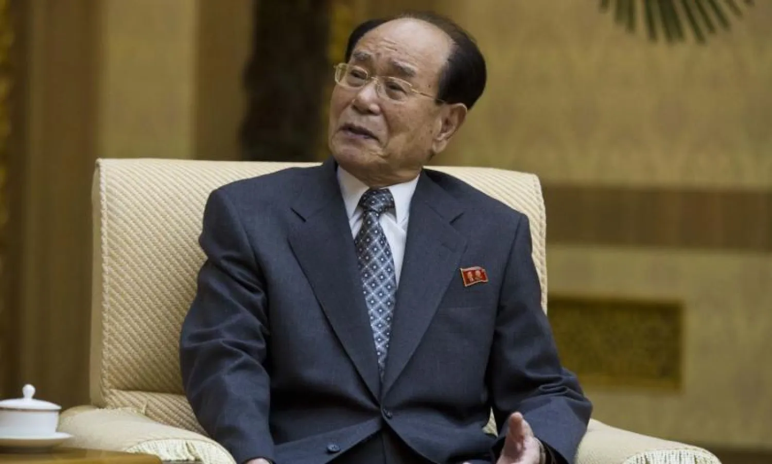 الرئيس الشرفي لكوريا الشمالية كيم يونغ نام (آ.ب)