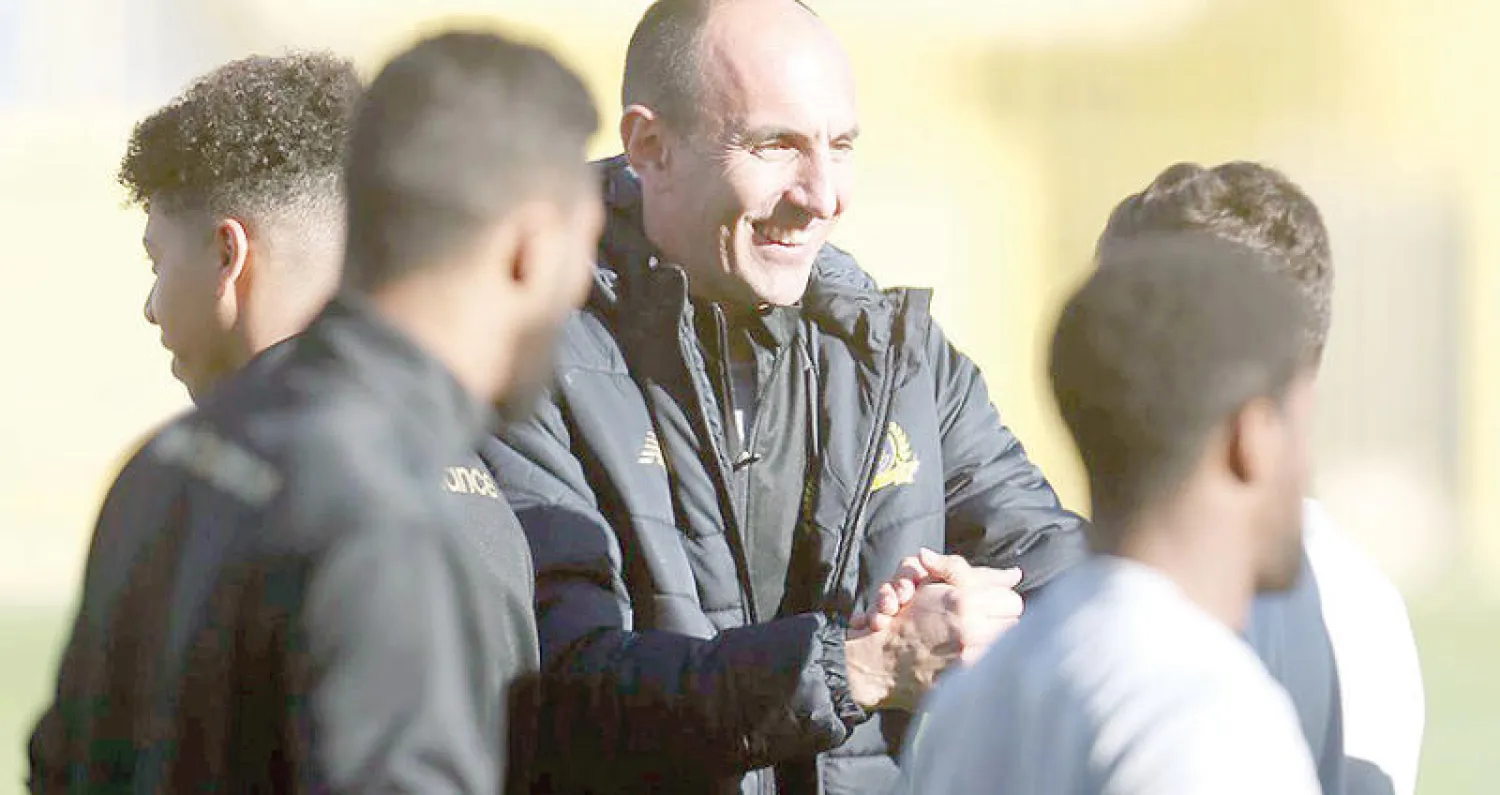 يورشيتش خلال تدريبات النصر (المركز الإعلامي بنادي النصر)