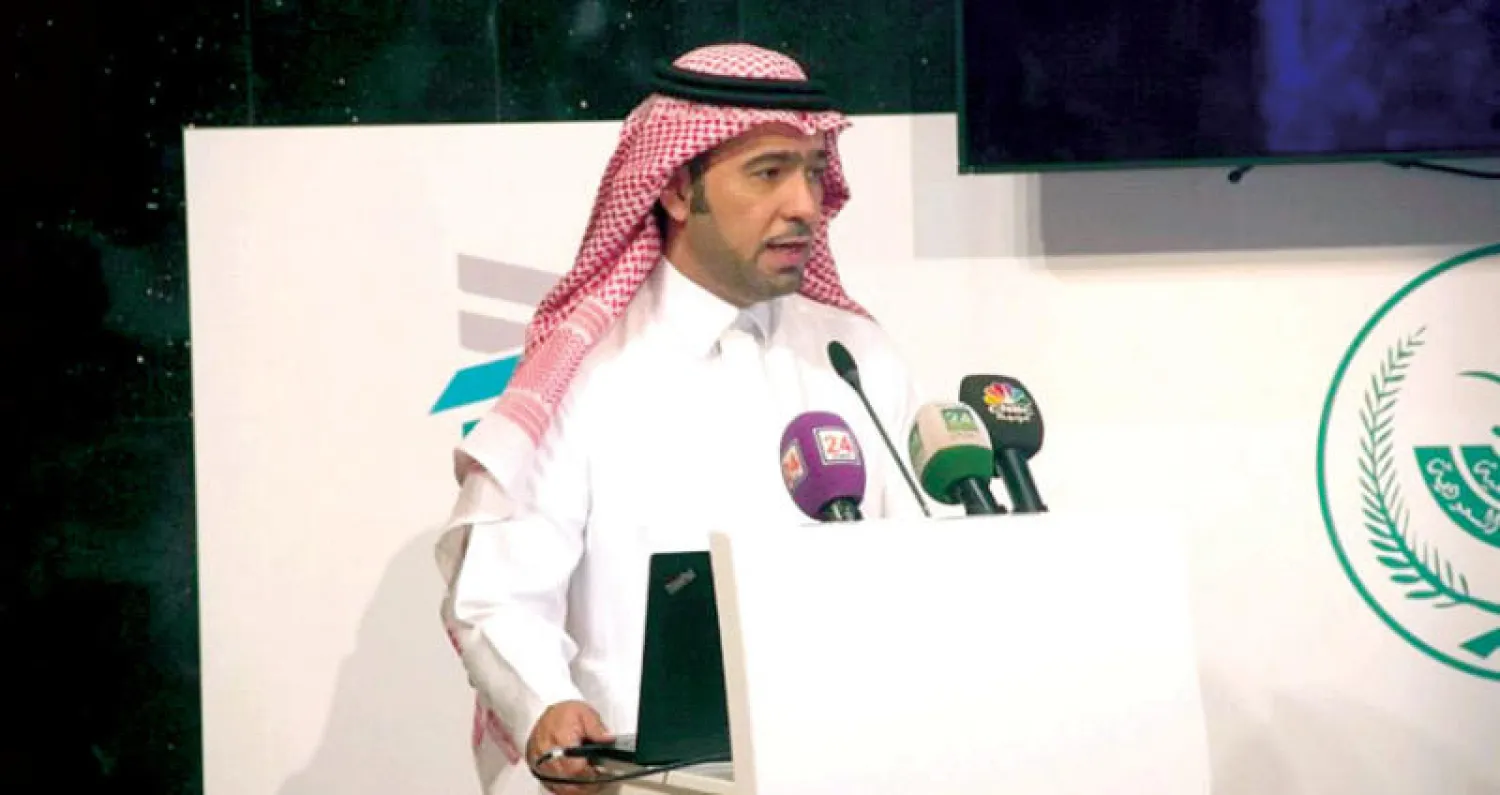 وزير الإسكان السعودي خلال المؤتمر الصحافي (واس)