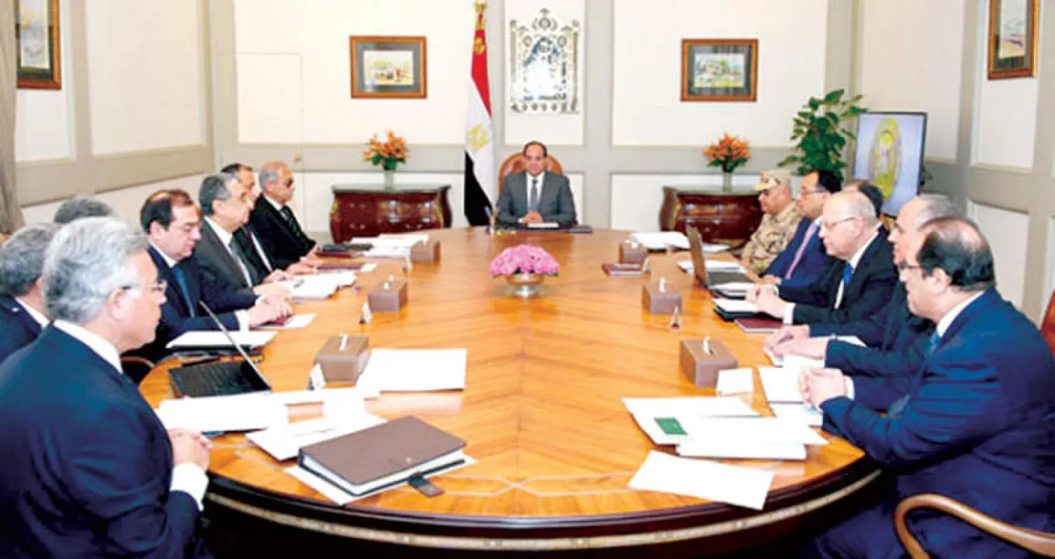اجتماع الرئيس السيسي أمس لمتابعة العملية الشاملة في سيناء («الشرق الأوسط»)