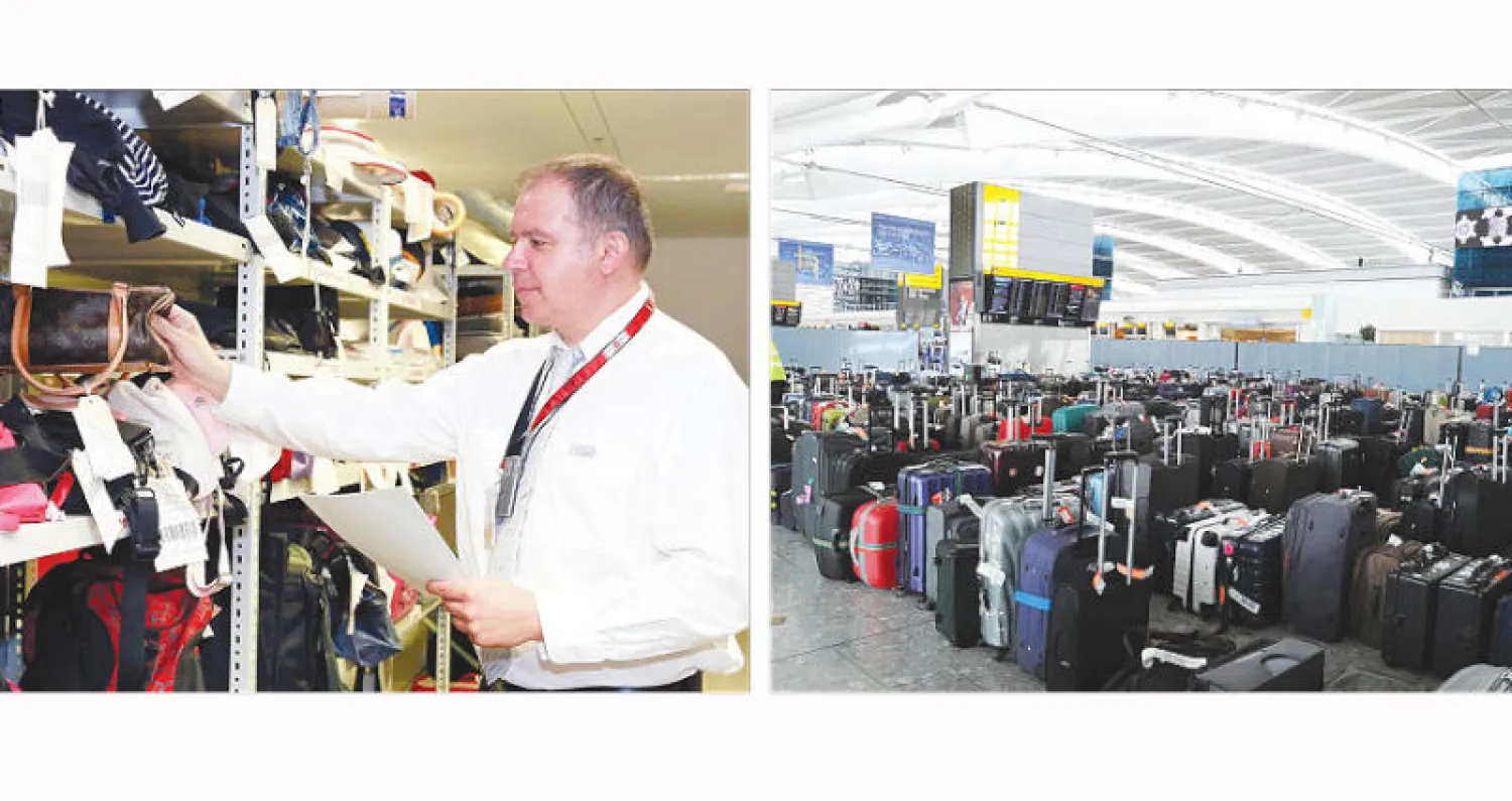 حقائب المسافرين جزء من مفقودات مطار فرنكفورت - جانب من مفقودات مطار فرنكفورت