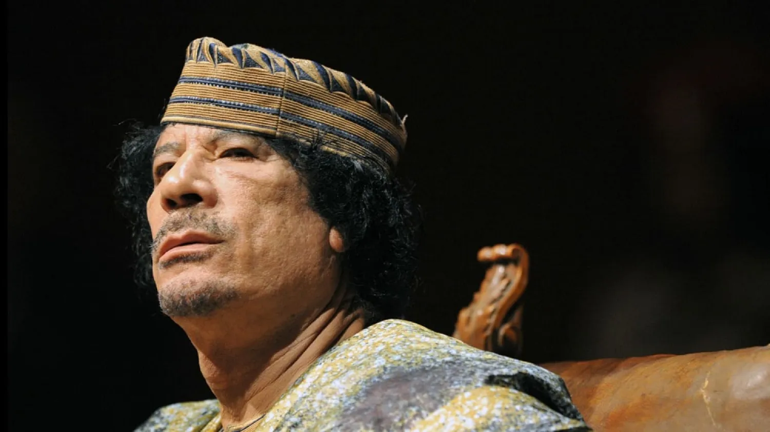 Late Libyan leader Moammar al-Gaddafi. (AFP)