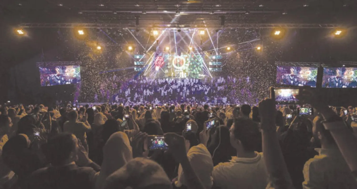 جانب من احتفالية الدورة الأولى لمبادرة «صناع الأمل» («الشرق الأوسط»)