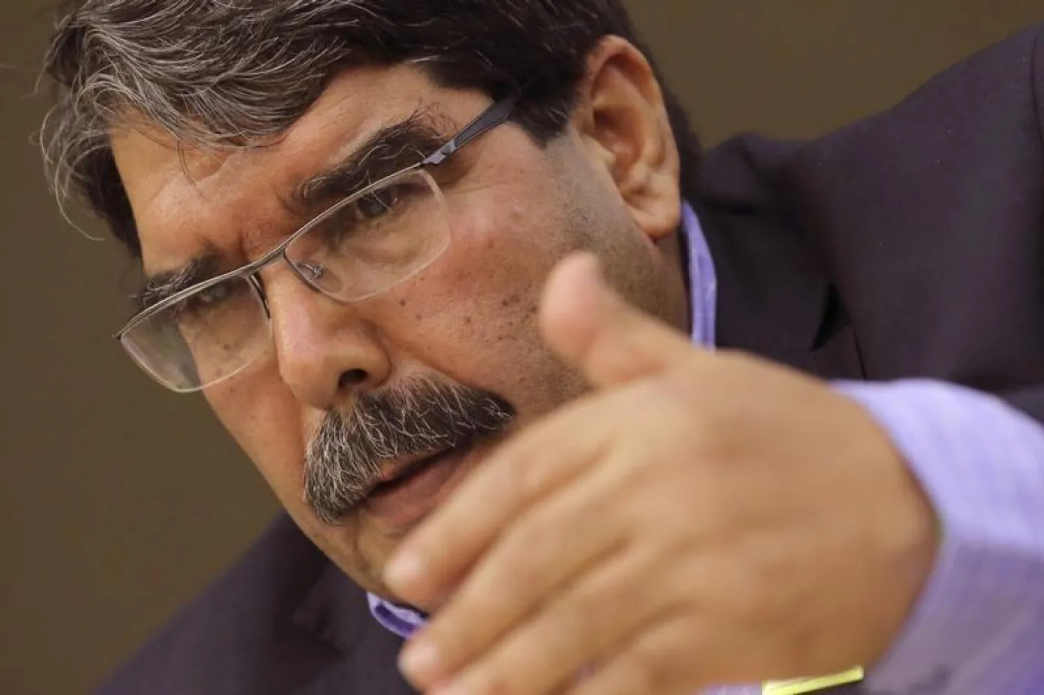 صالح مسلم الرئيس السابق لحزب الاتحاد الديمقراطي الكردي - أرشيف (رويترز)