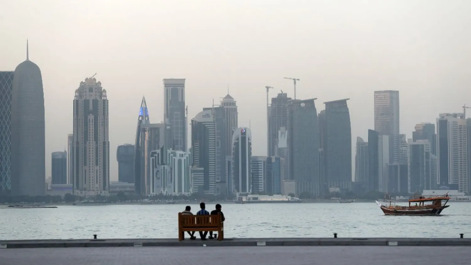 A general view of the Qatari capital Doha. (AFP)