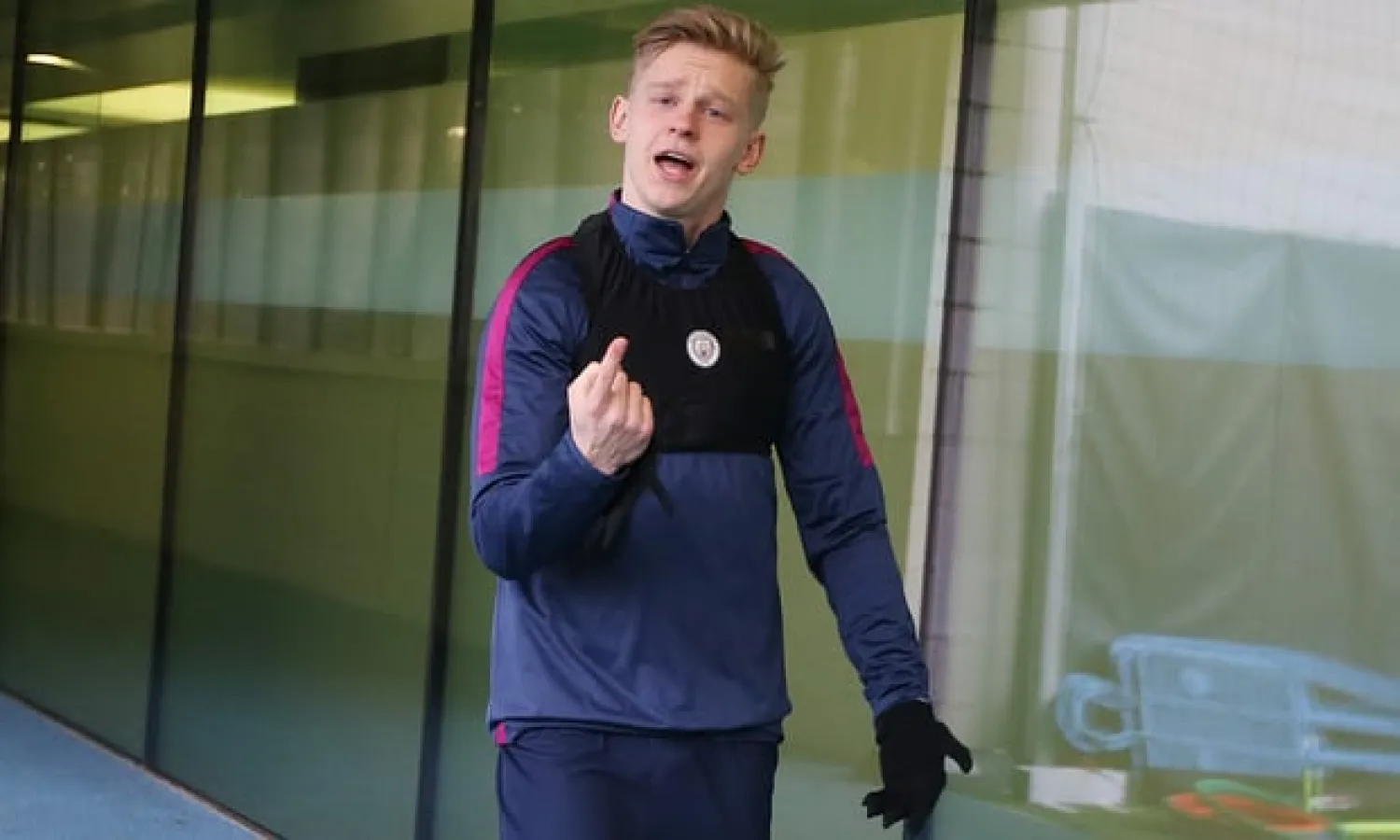  Oleksandr Zinchenko says he is often mistaken for his team-mate Kevin De Bruyne. Photograph: Victoria Haydn/Man City via Getty Images
