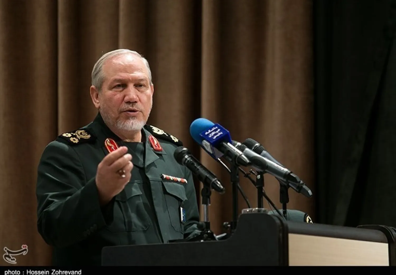 Iranian spiritual leader’s adviser for military affairs Yahya Rahim Safavi (Tasnim)