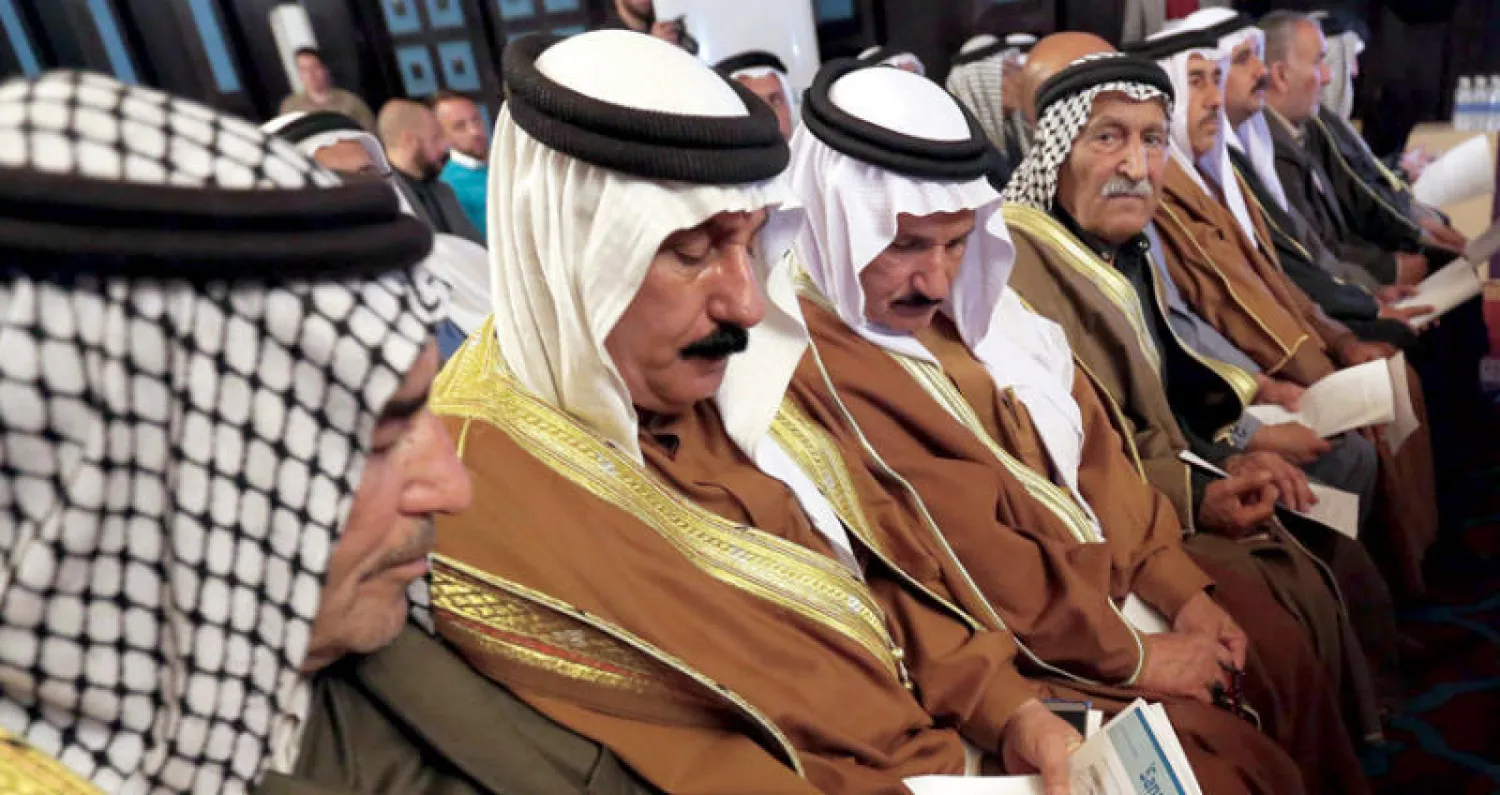 اجتماع عشائري في بغداد الأربعاء الماضي (إ.ب.أ)