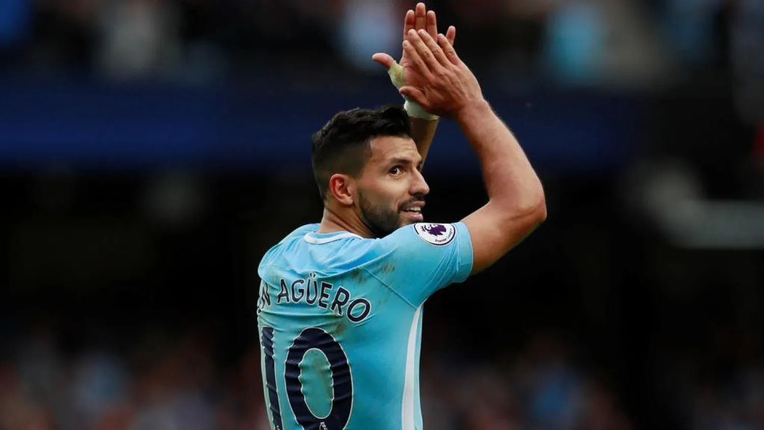 Manchester City striker Sergio Agüero. (Reuters)