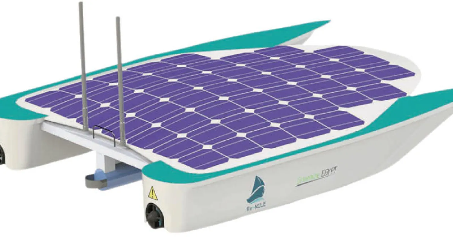 نموذج تقريبي لتصميم القارب الإلكتروني