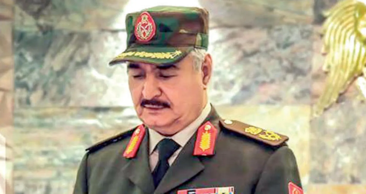 حفتر لدى إعلانه إطلاق عملية عسكرية فى الجنوب