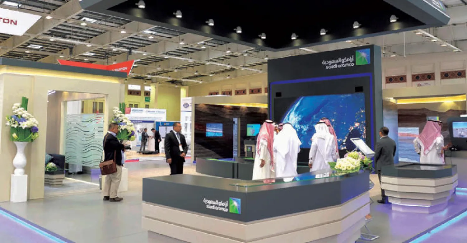 جناح «أرامكو السعودية» في معرض الشرق الأوسط الدولي الثالث عشر لعلوم الأرض («الشرق الأوسط»)