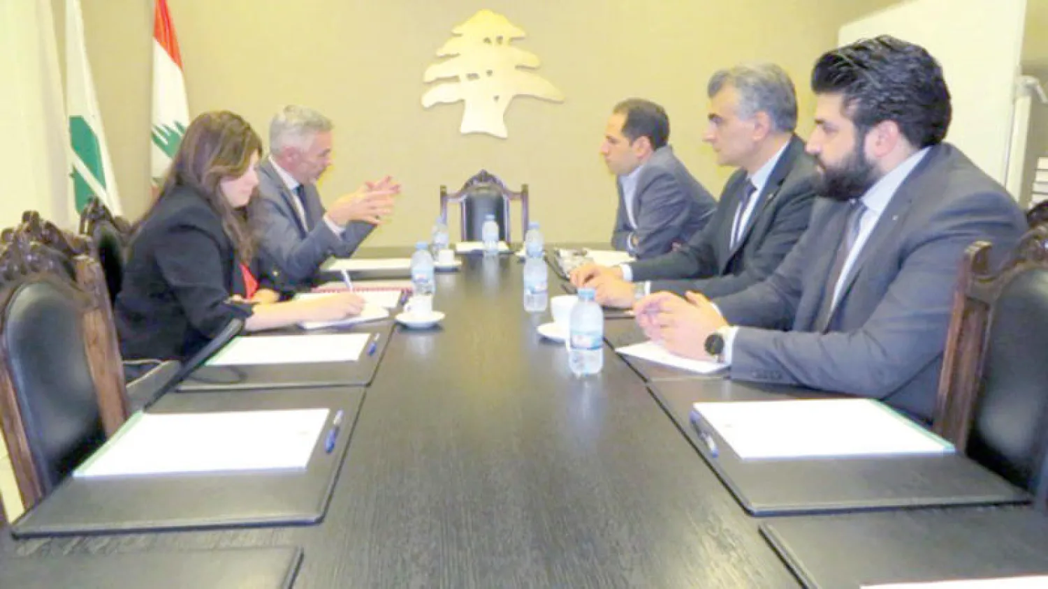 النائب سامي الجميّل استقبل امس رئيس البعثة الدولية للصليب الأحمر كريستوف مارتان (موقع حزب الكتائب)