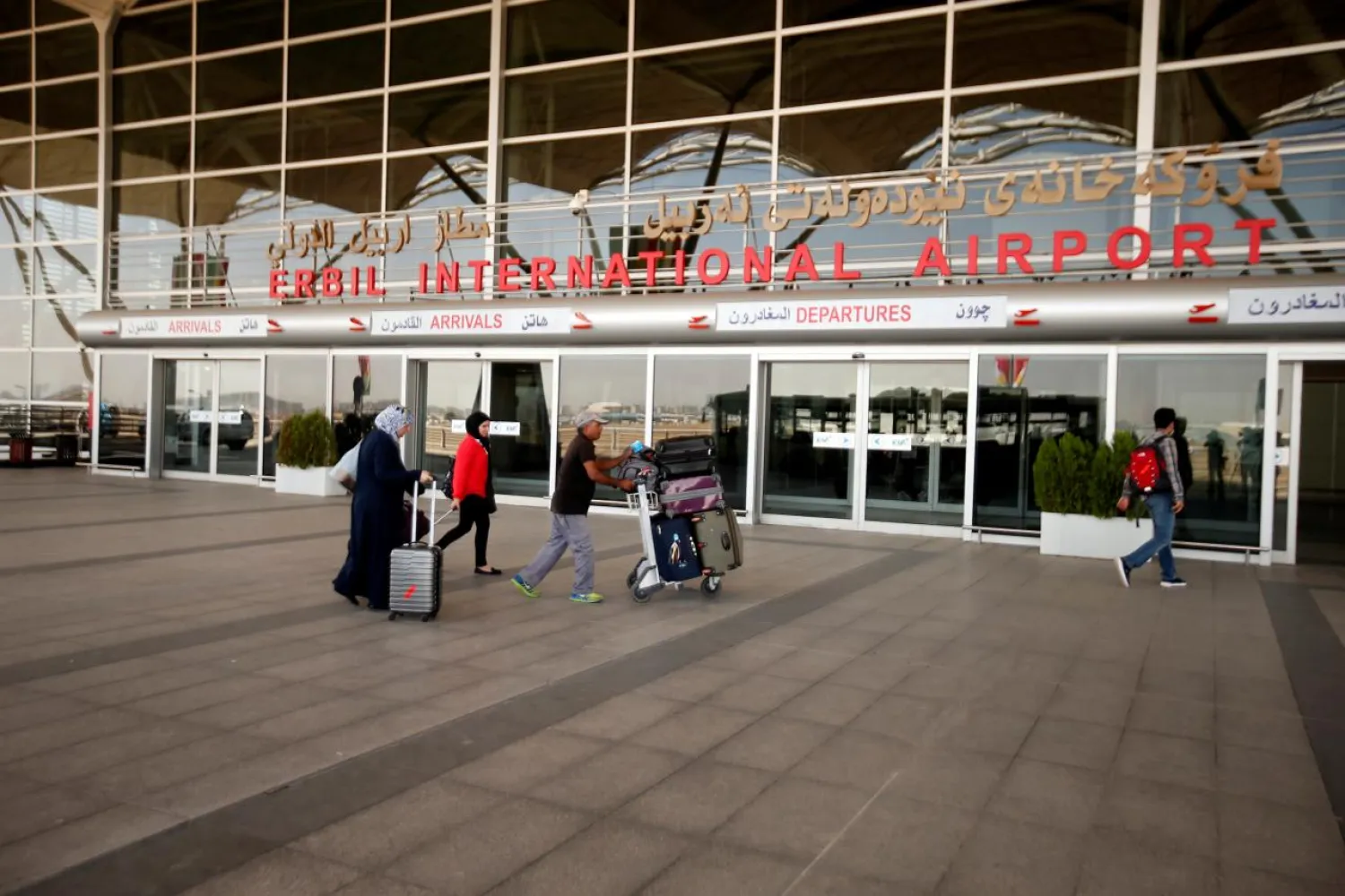 Passengers arrive at Erbil International Airport, Iraq September 27, 2017. (Reuters)