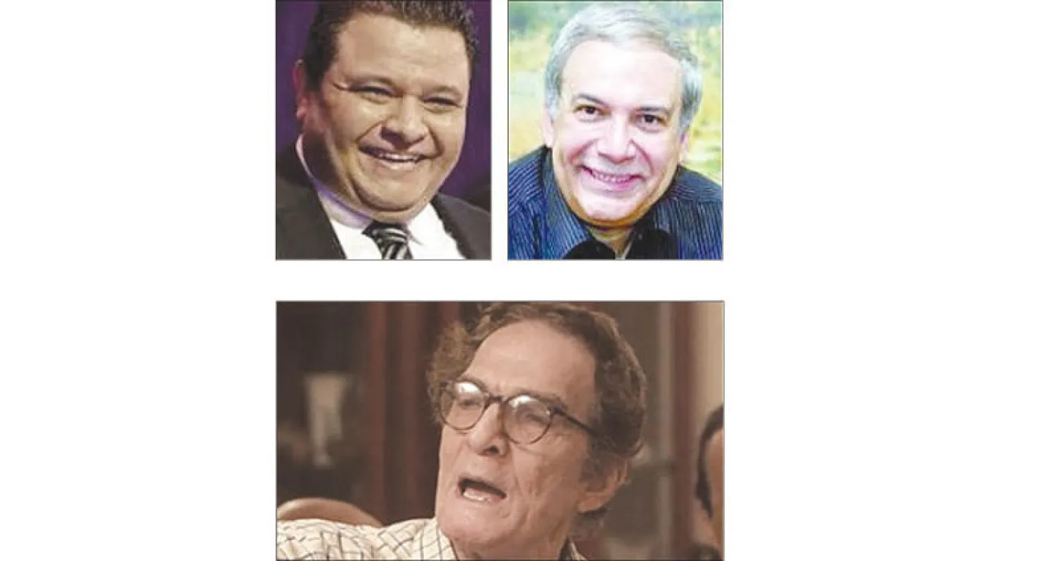 الناقد المسرحي عمرو دوارة - المخرج المسرحي خالد جلال - الكاتب المسرحي بهيج إسماعيل