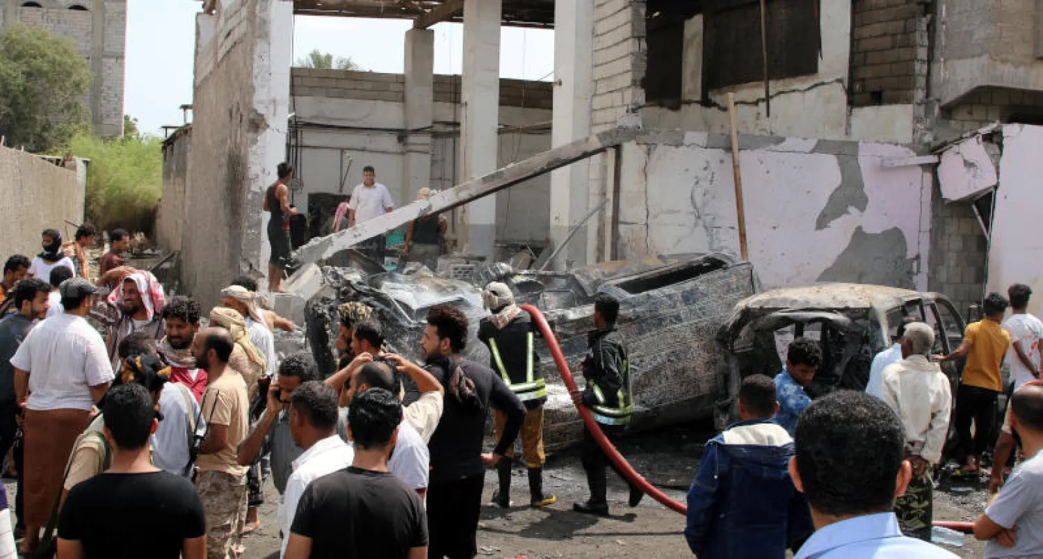 موقع التفجير (رويترز)