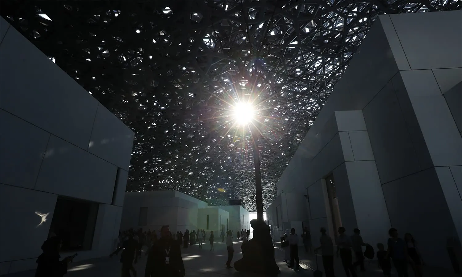 Visitors tour the Louvre Abu Dhabi Museum. (AFP)